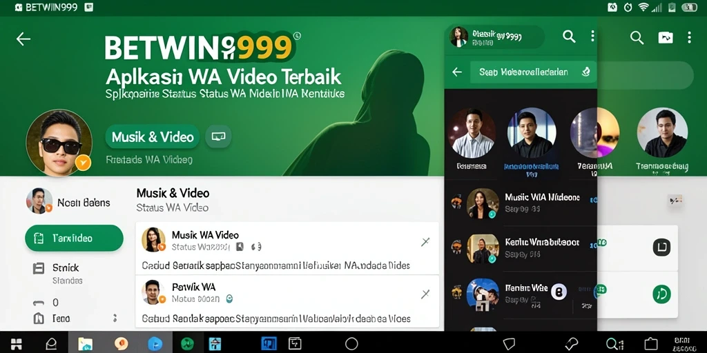 Tampilan antarmuka BETWIN999 untuk pilihan Status WA Video yang menarik.