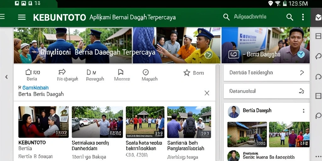 Tampilan antarmuka aplikasi KEBUNTOTO yang menarik dan fungsional.