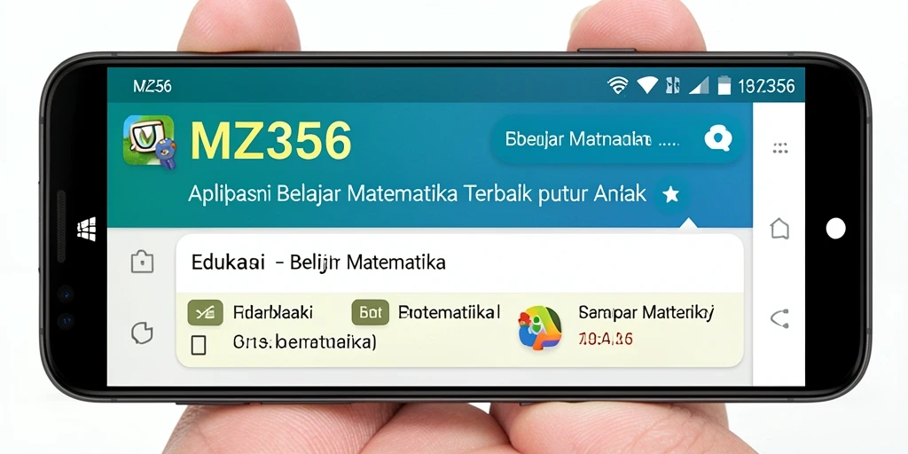 Tampilan antarmuka MZ356 yang menarik dan edukatif.