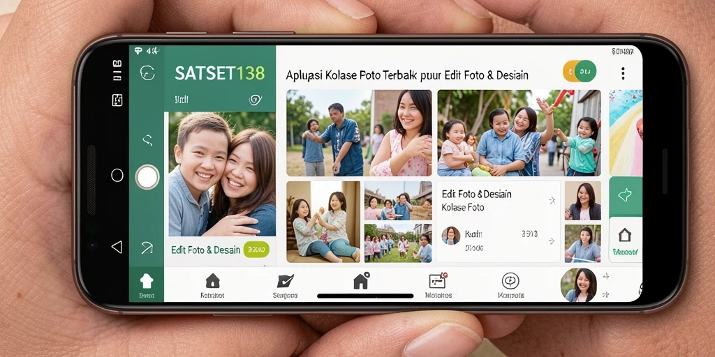 Antarmuka SATSET138 menampilkan berbagai pilihan kolase foto yang menarik.