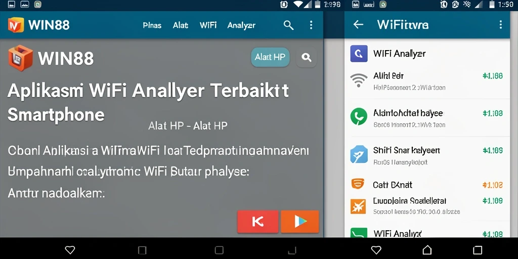 Antarmuka <strong>WIN88</strong> yang menunjukkan analisis jaringan WiFi secara detail.