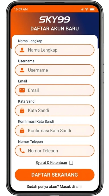 Panduan Registrasi Akun Baru Sky99 untuk Pengguna Android